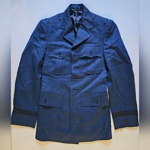 US Military Officers Jacket Suit Coat Lan-C-Air Dress Uniform WWII 34 Med Long